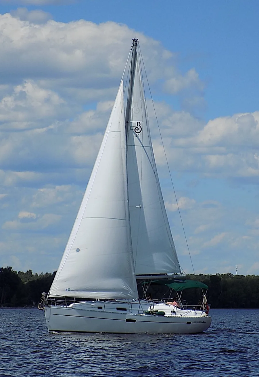 Fotografia de um exemplar de Beneteau 361